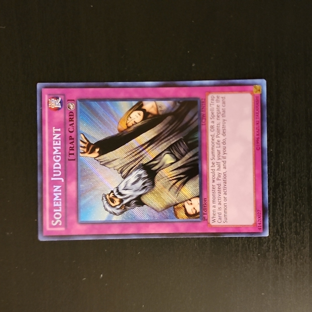 1st Edition Solemn Judgment LCJW-EN182 Secret Rare (NM)!